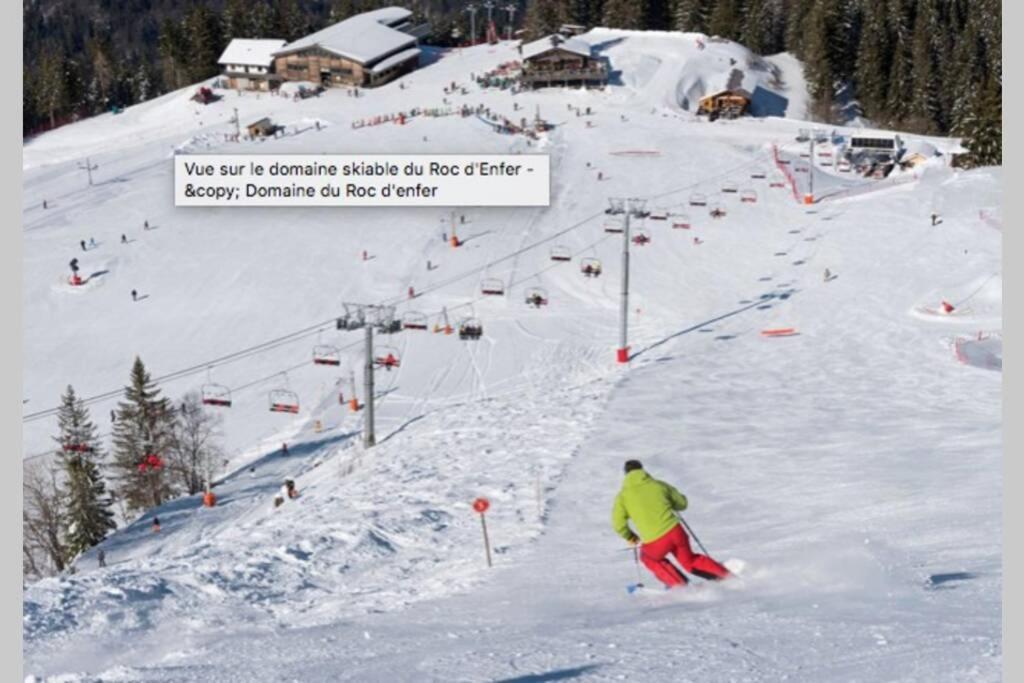 Au Pied Des Pistes B31, Chaleureux Studio 4 Pers, Vue Sur La Vallee Imprenable Avec Wifi, Draps Non Compris Saint-Jean-dʼAulps المظهر الخارجي الصورة