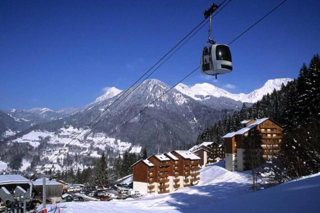 Au Pied Des Pistes B31, Chaleureux Studio 4 Pers, Vue Sur La Vallee Imprenable Avec Wifi, Draps Non Compris Saint-Jean-dʼAulps المظهر الخارجي الصورة